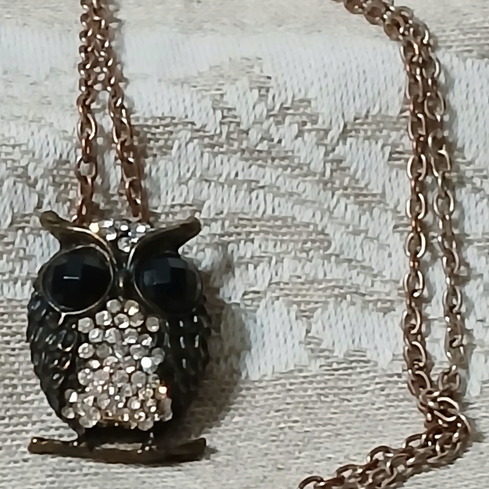 Elegant Owl Pendant Necklace